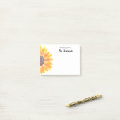 Robuuste zonnebloem van het bureau van de leraar post-it® notes (Op bureau)