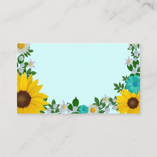 Robuuste zonnebloemboeken voor Baby Informatiekaartje (Achterkant)