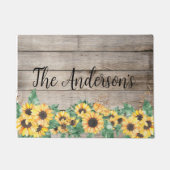 Robuuste zonnebloempnaam deurmat (Voorkant)