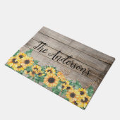 Robuuste zonnebloempnaam deurmat (Schuin)