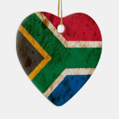 Robuuste Zuid-Afrikaanse vlag Keramisch Ornament (Rechts)