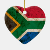 Robuuste Zuid-Afrikaanse vlag Keramisch Ornament (Achterkant)