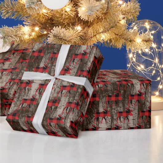 Robuusvormig gevlekt kerstpatroon cadeaupapier (Feestdagen)