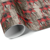 Robuusvormig gevlekt kerstpatroon cadeaupapier (Rol Hoek)