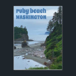 Roby Beach Washington Olympic Twilight Travel Briefkaart<br><div class="desc">Hoi daar! Ik hoop dat je deze foto leuk vindt die ik op mijn reizen heb gemaakt. Voel je vrij om je eigen tekst toe te voegen! Bekijk mijn winkel voor meer informatie.</div>