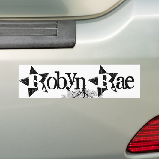 Robyn Rae Bumpersticker (Op auto)