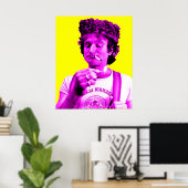 Robyn Williams Pop Art Poster (Thuiskantoor)