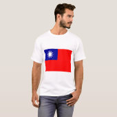 ROC Taiwan - Taiwanese vlag - 中 - 民 - 青 , 國 , 國 旗  T-shirt (Voorkant volledig)