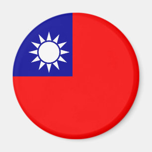 ROC Taiwan - Taiwanese vlag - 中 - 民 - 青 ,  Magneet