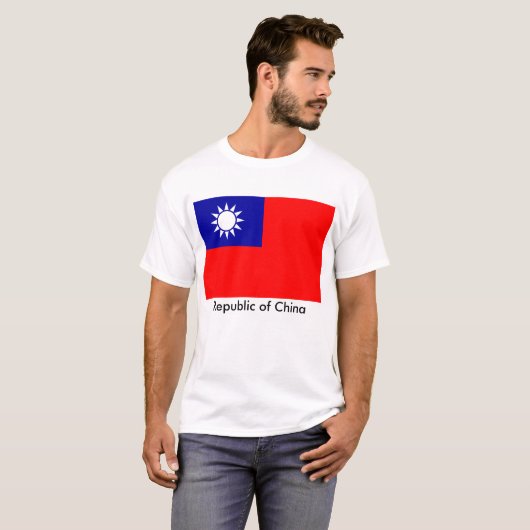 ROC-vlag, Republiek China T-shirt (Voorkant volledig)