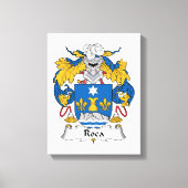Roca Family Crest Canvas Afdruk (Voorkant)