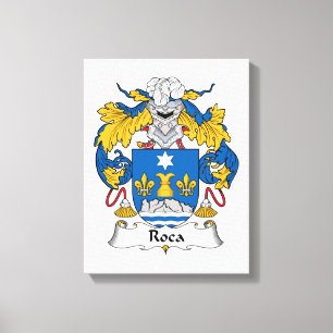 Roca Family Crest Canvas Afdruk