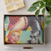 Rocabilly Summer Pin-up Tissuepapier (Geschenk)