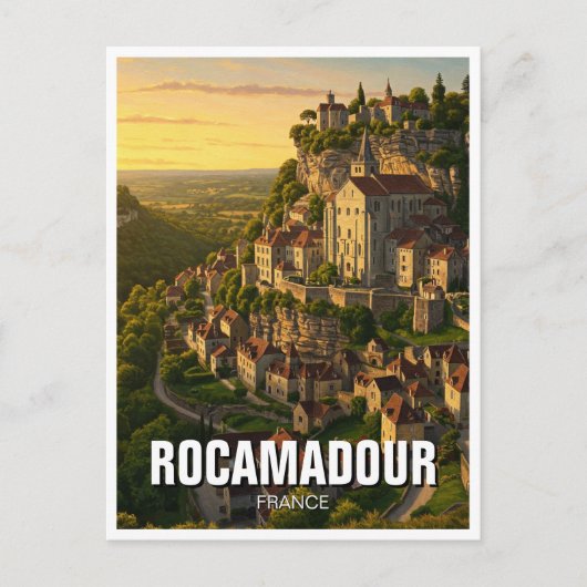 Rocamadour Frankrijk Reizen Briefkaart (Voorkant)