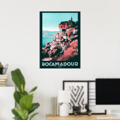 Rocamadour - Vintage Poster (Thuiskantoor)