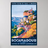 Rocamadour Vintage Travel Poster (Voorkant)