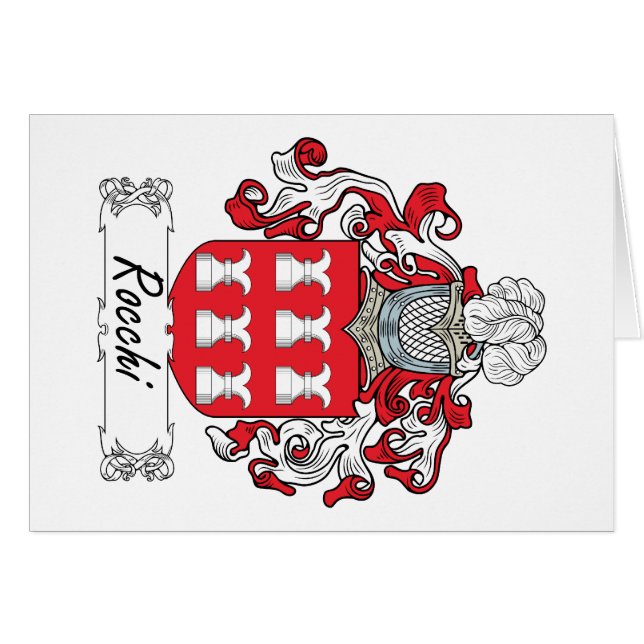 Rocchi Family Crest (Voorkant Horizontaal)