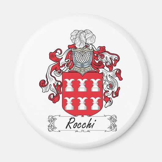 Rocchi Family Crest Magneet (Voorkant)
