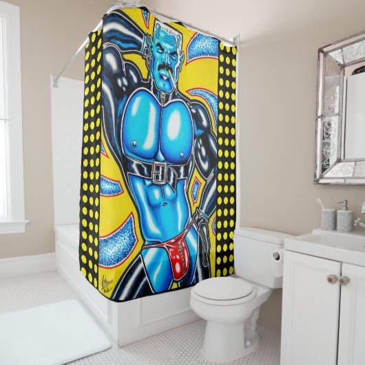 Rocco/Marquee Lights Douchegordijn (In situ)