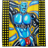 Rocco/Marquee Lights Douchegordijn (Voorkant)