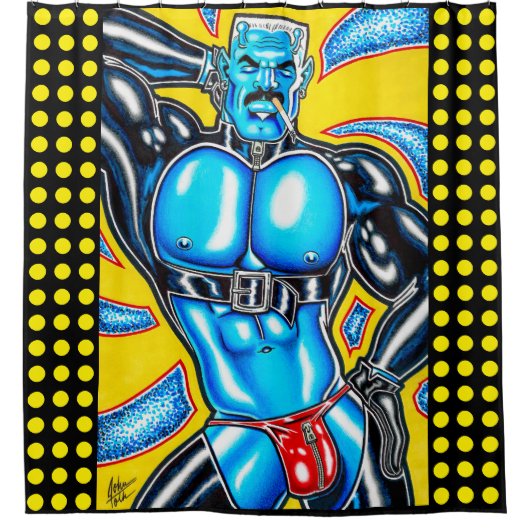 Rocco/Marquee Lights Douchegordijn (Voorkant)