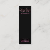 "Roccoco" (skinny) Schrijver van kinderboeken Mini Visitekaartje (Achterkant)