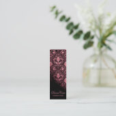 "Roccoco" (skinny) Schrijver van kinderboeken Mini Visitekaartje (Staand voorkant)