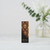 "Roccoco" (skinny) Visitekaartje voor kinderschrij (Staand voorkant)