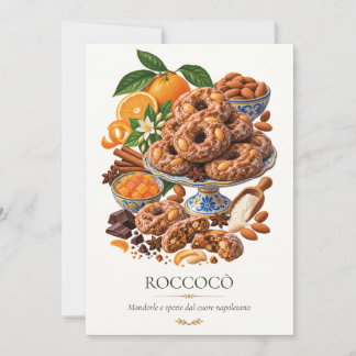 Roccocò – Vintage Italiaans dessert Kaart