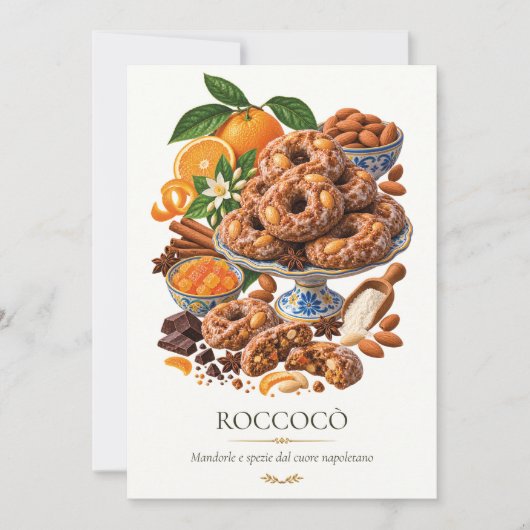 Roccocò – Vintage Italiaans dessert Kaart (Voorkant)
