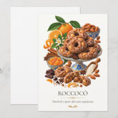 Roccocò – Vintage Italiaans dessert Kaart (Voorkant / Achterkant)