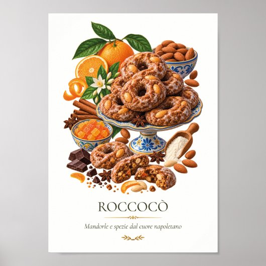 Roccocò – Vintage Italiaans dessert Poster (Voorkant)