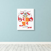 Rocha Family Crest Canvas Afdruk (Insitu (Houten vloer))