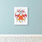 Rocha Family Crest Canvas Afdruk (Insitu (Houten vloer))
