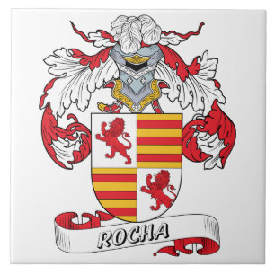Rocha Family Crest Tegeltje