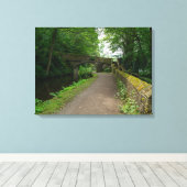 Rochdale Canal, Luddendenfoot Canvas Afdruk (Insitu (Houten vloer))