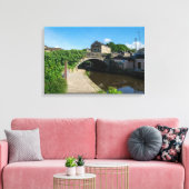 Rochdale Canal, Luddendenfoot Canvas Afdruk (Insitu (Woonkamer))