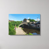 Rochdale Canal, Luddendenfoot Canvas Afdruk (Voorkant)