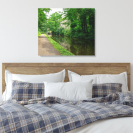 Rochdale Canal, Luddendenfoot Canvas Afdruk