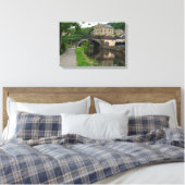 Rochdale Canal, Luddendenfoot Canvas Afdruk (Insitu (Slaapkamer))