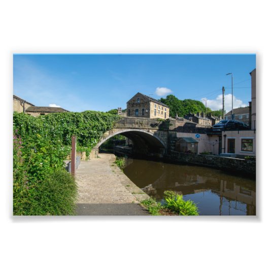 Rochdale Canal, Luddendenfoot Foto Afdruk (Voorkant)