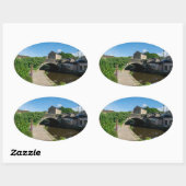 Rochdale Canal, Luddendenfoot Ovale Sticker (Vel)