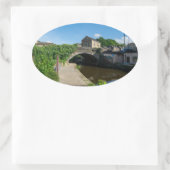 Rochdale Canal, Luddendenfoot Ovale Sticker (Tas)