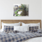 Rochdale Canal Sagar Richards Arch Canvas Afdruk (Insitu (Slaapkamer))