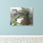 Rochdale Canal Sagar Richards Arch Canvas Afdruk (Insitu (Houten vloer))