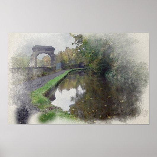 Rochdale Canal Sagar Richards Arch Poster (Voorkant)
