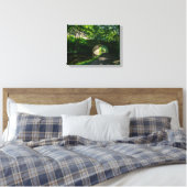 Rochdale Canal, Sowerby Bridge Canvas Afdruk (Insitu (Slaapkamer))