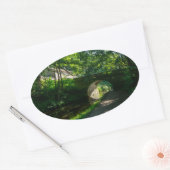 Rochdale Canal, Sowerby Bridge Ovale Sticker (Envelop)