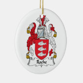 Roche Family Crest Keramisch Ornament (Rechts)