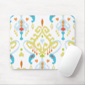 Roche felgeel en blauw stamblad afdrukken muismat (Met muis)